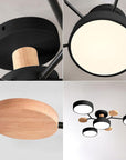 Lampe de plafond moderne à multiples lumières