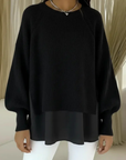 Suéter para mujer con efecto de dos piezas - elegante y cómodo.