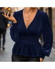 Camicetta donna fluida a maniche lunghe - Chic e leggera