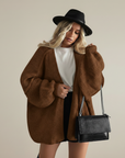 Dámský oversize pletený kardigan – Měkký a uvolněný