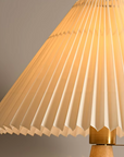 Vintage Pleated Nightstand Lamp