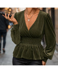 Camicetta donna fluida a maniche lunghe - Chic e leggera