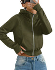 Sudadera corta con capucha para mujer – Casual y cómoda