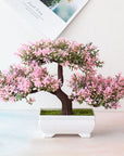 Sztuczny bonsai kompozycja kwiatowa