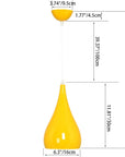 Odolná venkovní závěsná lampa ve tvaru dýně