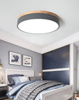 Minimalistyczna Okrągła Lampa Sufitowa w Stylu Północnym