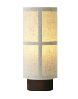 Lampa stołowa z cylindrycznym kloszem