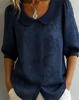Blusa bordada de flores para mujer – Elegante y femenina