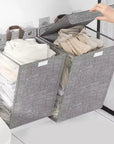 Plegable De Pared Sin Taladrar Cesto De La Ropa