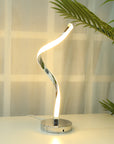 Lampada da Tavolo a Spirale a LED Moderna e Contemporanea