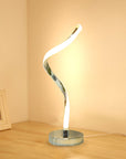 Lampada da Tavolo a Spirale a LED Moderna e Contemporanea