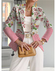 Blazer de mujer azul marino con lunares blancos – Estilo chic, elegante y desenfadado