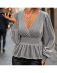Camicetta donna fluida a maniche lunghe - Chic e leggera