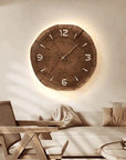 Zegar ścienny o naturalnym wzornictwie