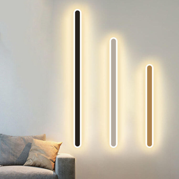 Aplice de perete liniare cu led minimaliste