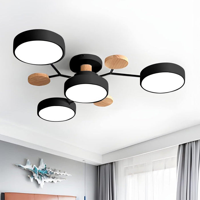 Lampe de plafond moderne à multiples lumières