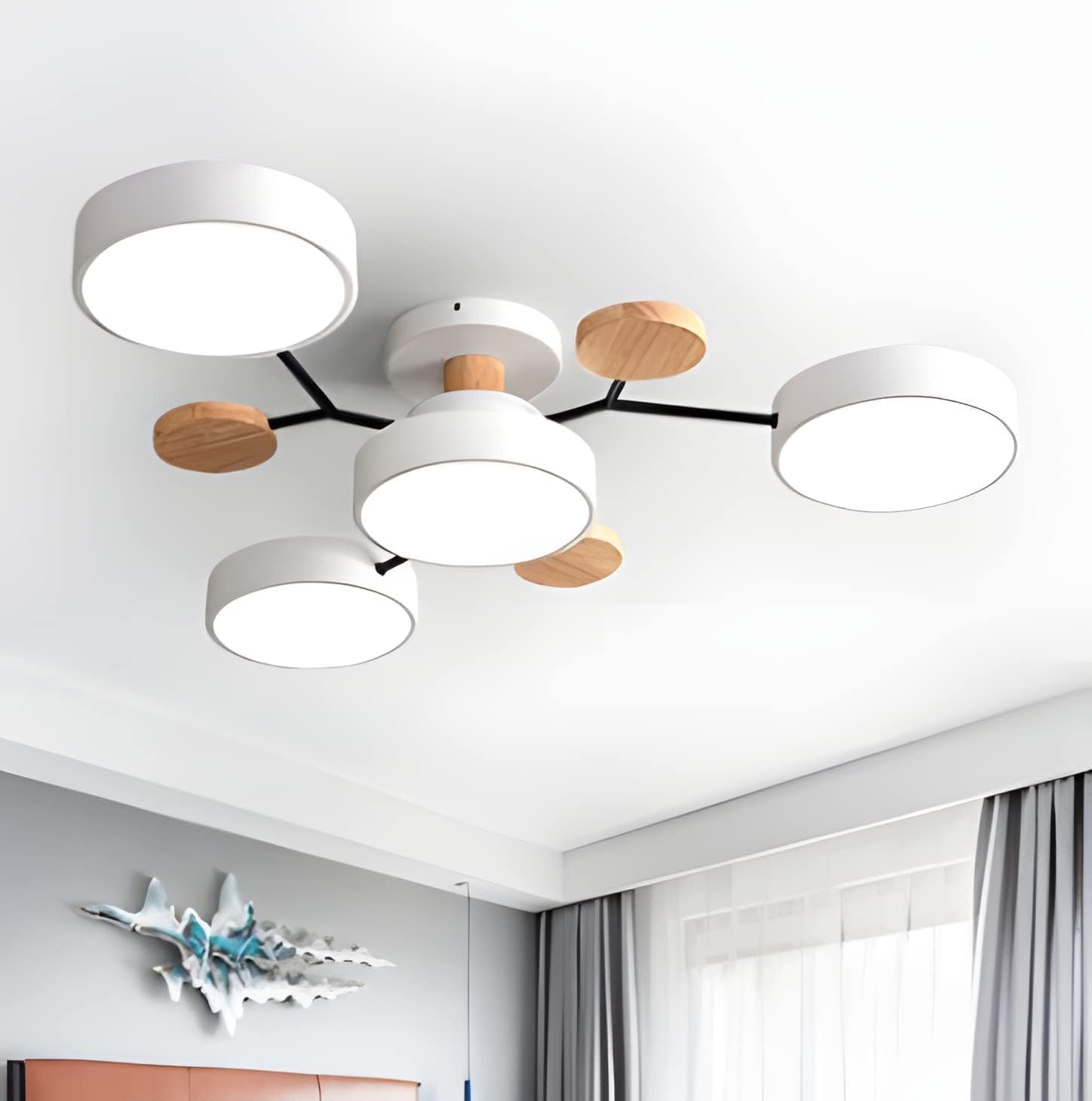 Lampe de plafond moderne à multiples lumières