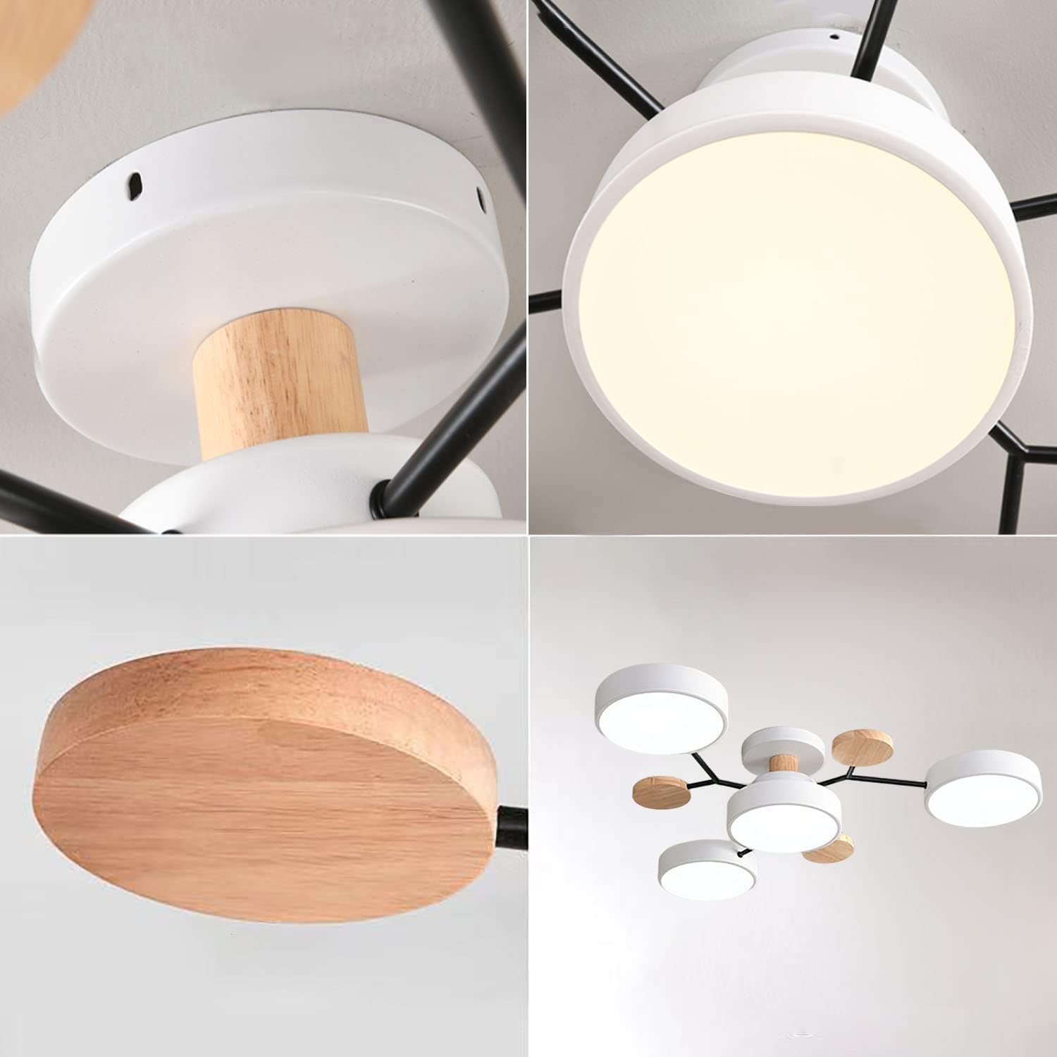 Lampe de plafond moderne à multiples lumières