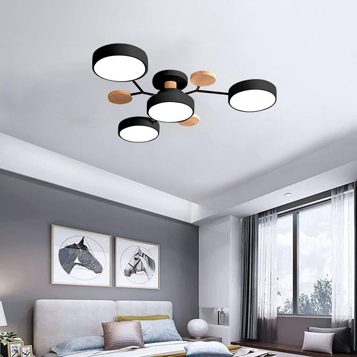 Lampe de plafond moderne à multiples lumières