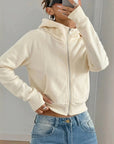 Sudadera corta con capucha para mujer – Casual y cómoda