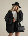Cárdigan oversize de punto para mujer – Suave y relajado