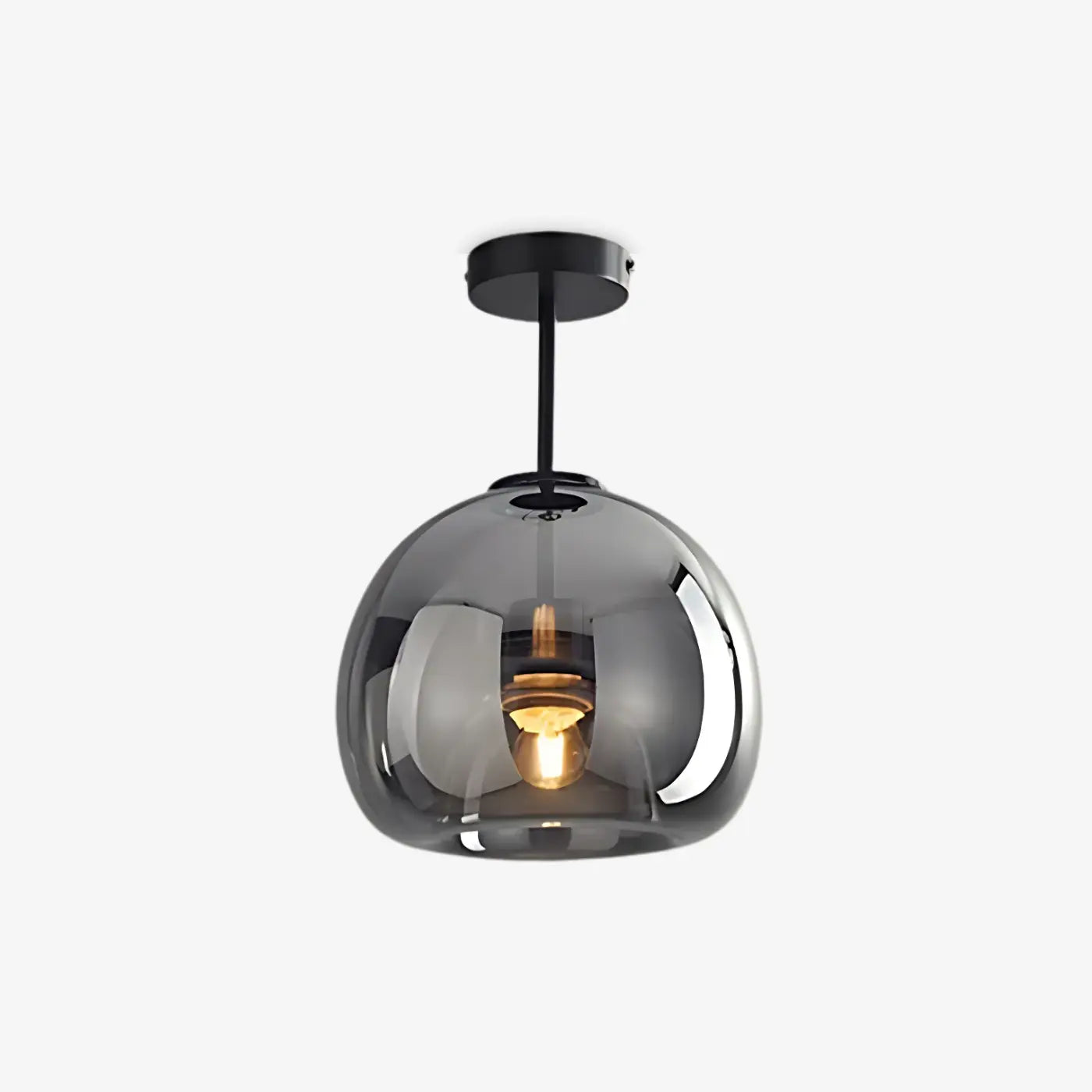 Moderné minimalistické stropné svietidlo v tvare z liateho kovu