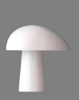 Tischlampe mit abgerundeter Silhouette