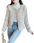 Chaqueta de mujer estilo tweed – Elegante y refinada