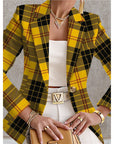 Blazer de mujer azul marino con lunares blancos – Estilo chic, elegante y desenfadado