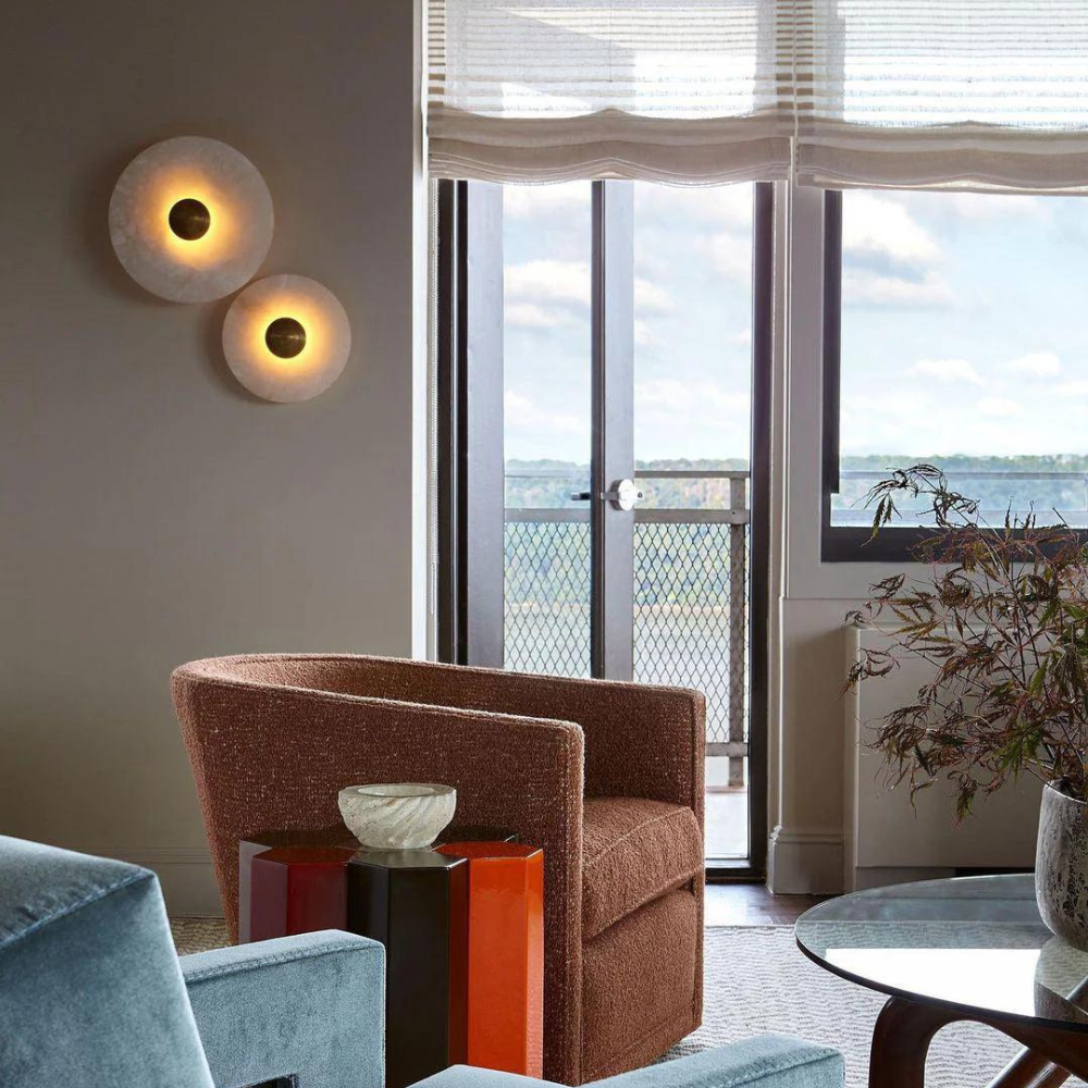 Kulaté klasické nástěnné svítidlo