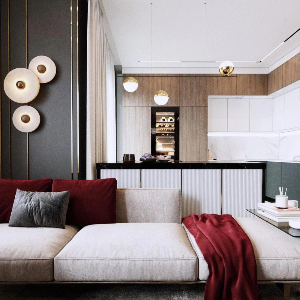 Kulaté klasické nástěnné svítidlo