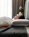 Ergonomiczna poduszka z pianki memory foam z bawełną