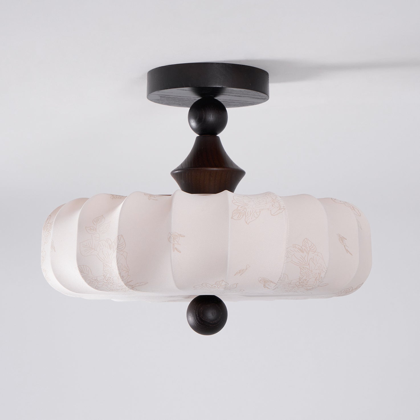 Japanese-Inspired Sculptural Ceiling Lamp