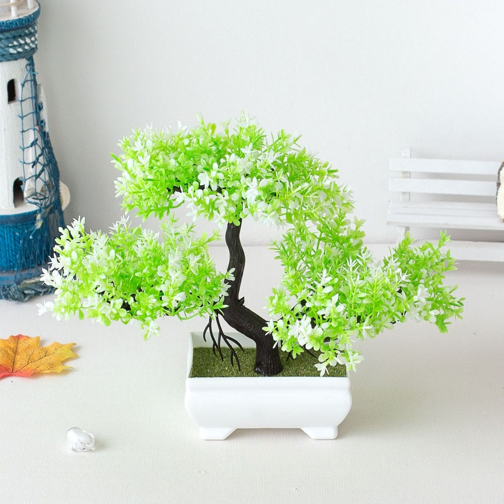 Sztuczny bonsai kompozycja kwiatowa