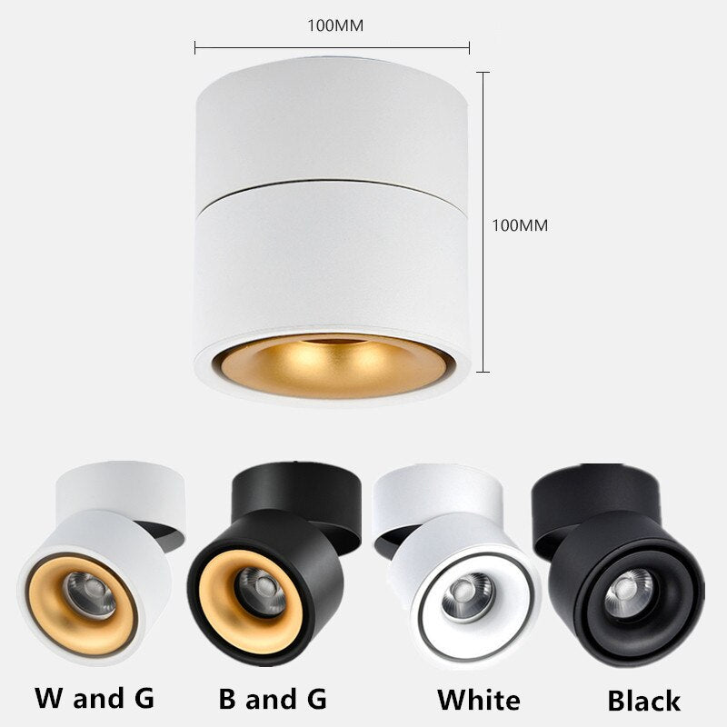 Flexibel vridbar arm med vridbar spotlight