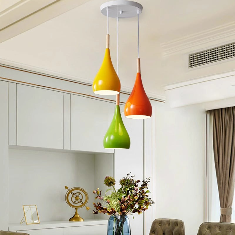 Odolná venkovní závěsná lampa ve tvaru dýně