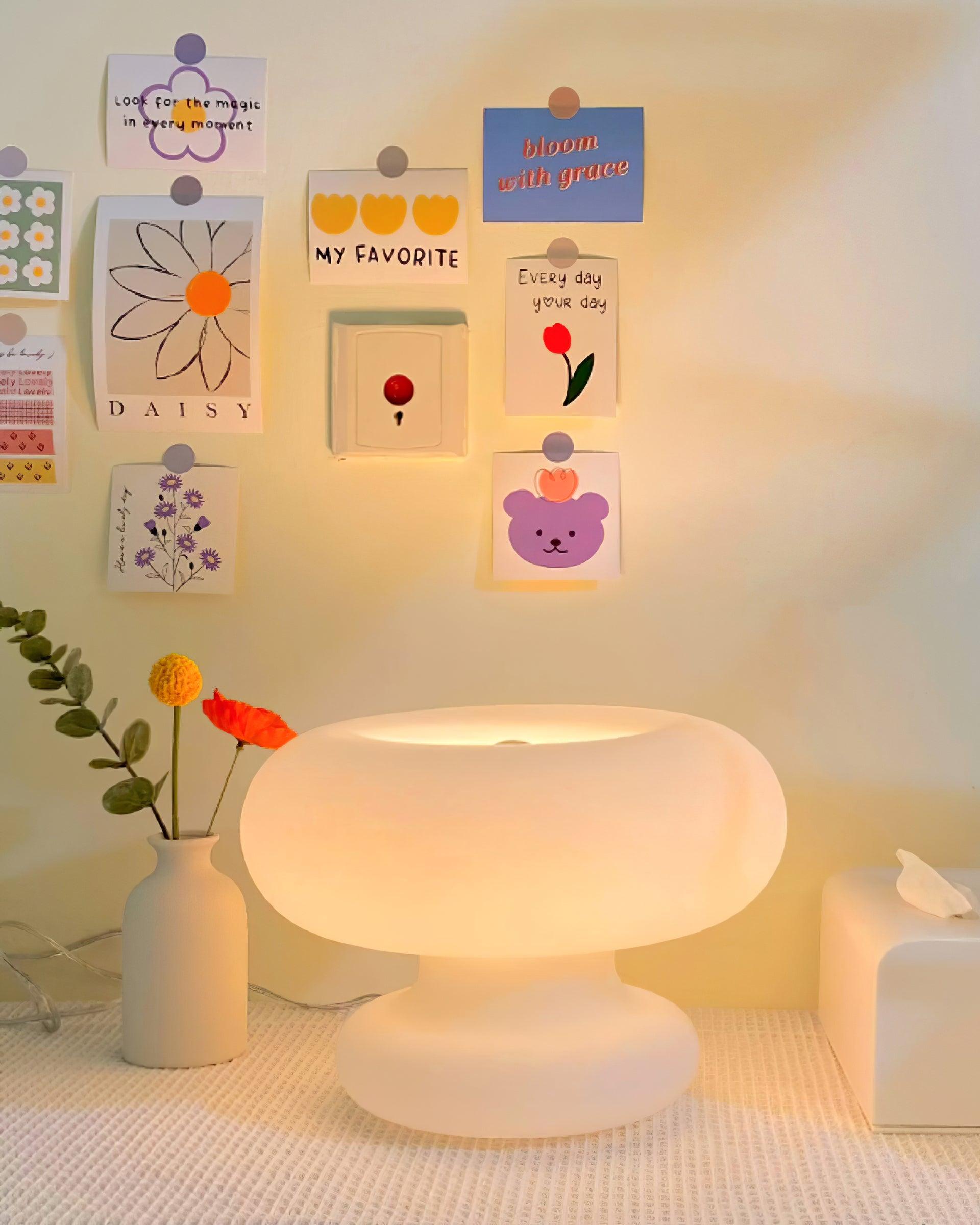 Tischlampe mit rundem Design