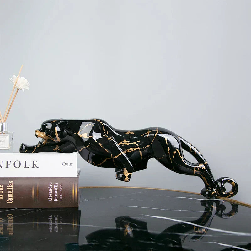Escultura Jaguar Elegante