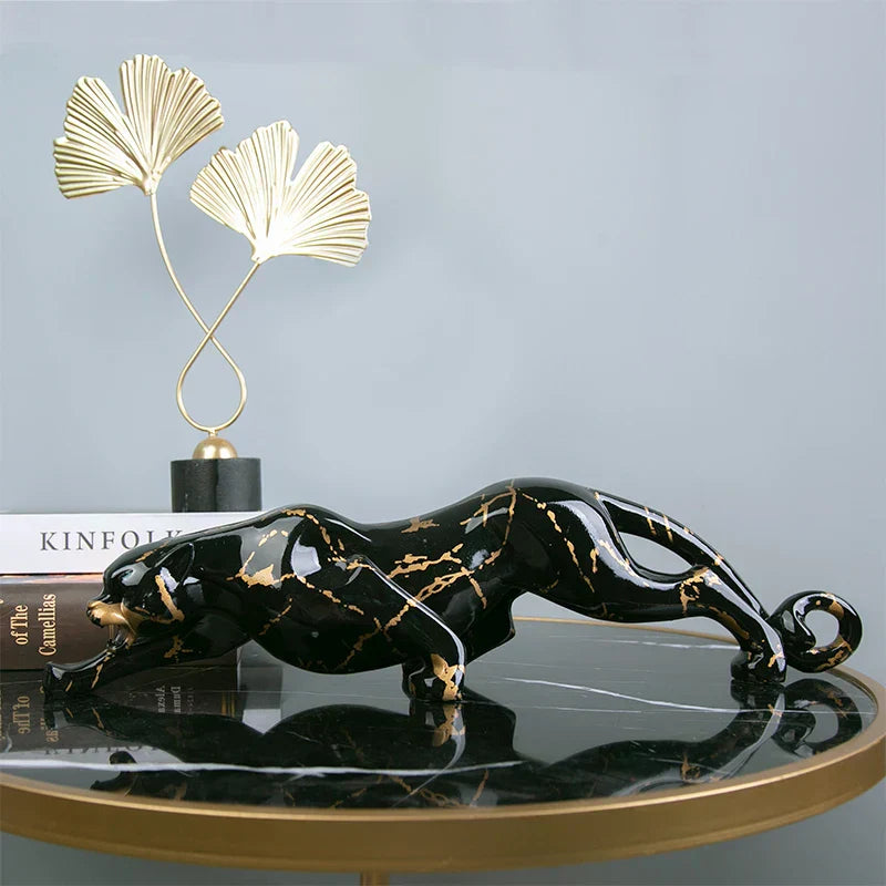 Escultura Jaguar Elegante