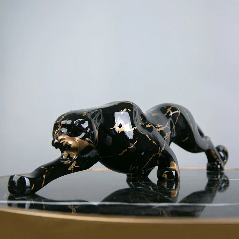 Escultura Jaguar Elegante