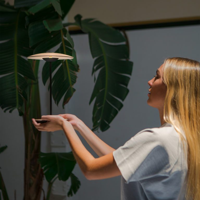 Table Lamp with Button Control