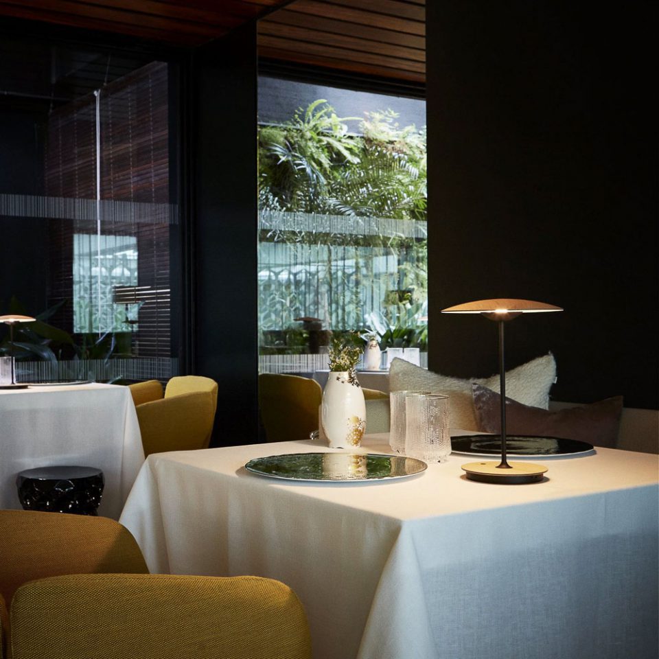 Table Lamp with Button Control