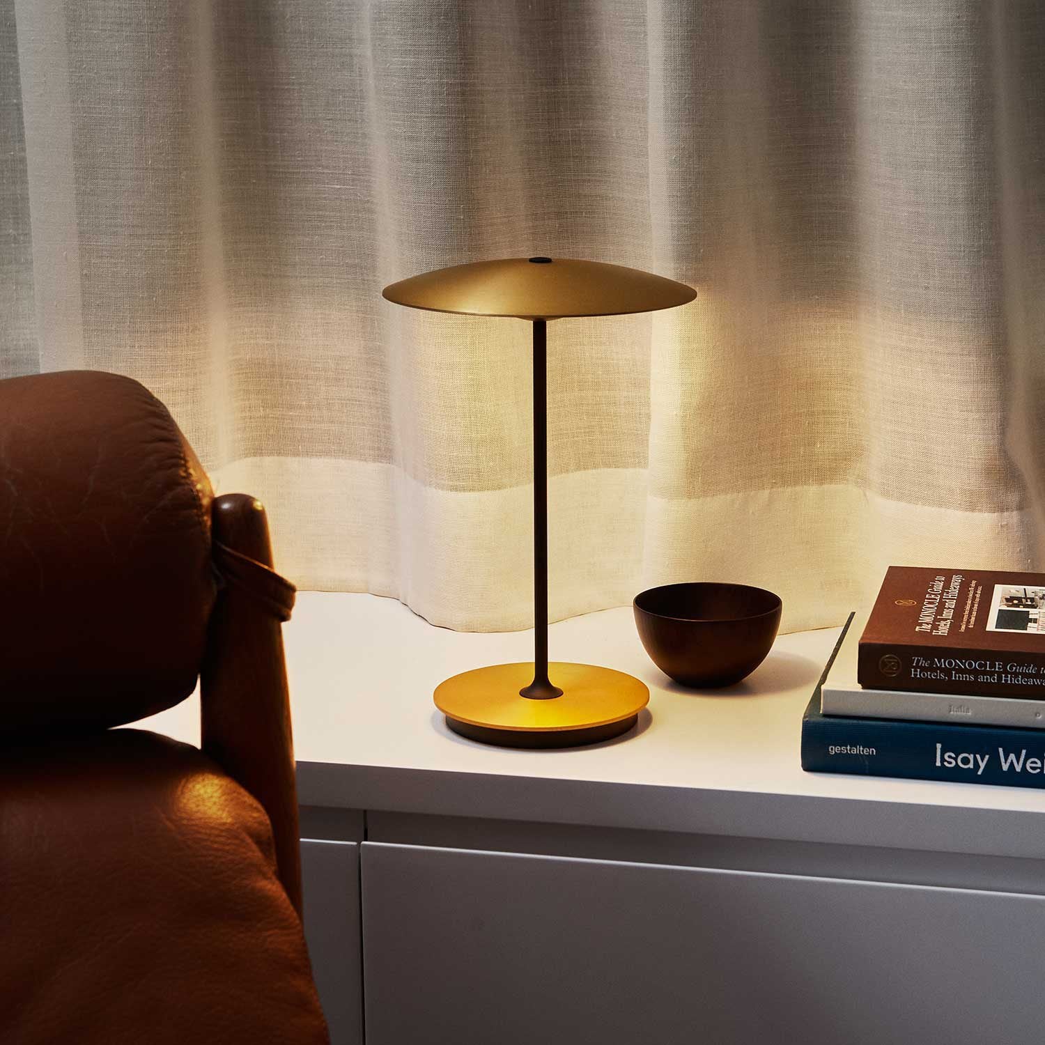 Table Lamp with Button Control