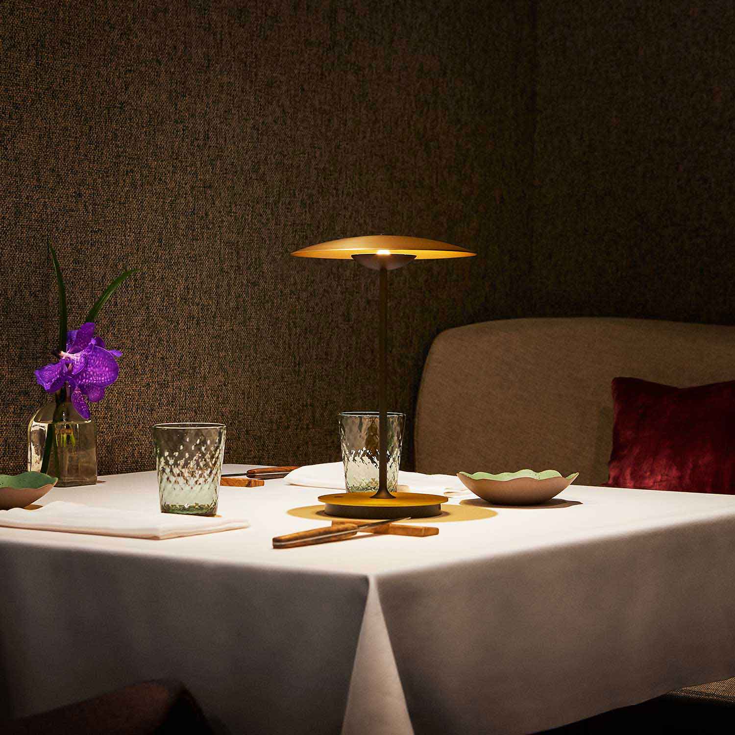 Table Lamp with Button Control