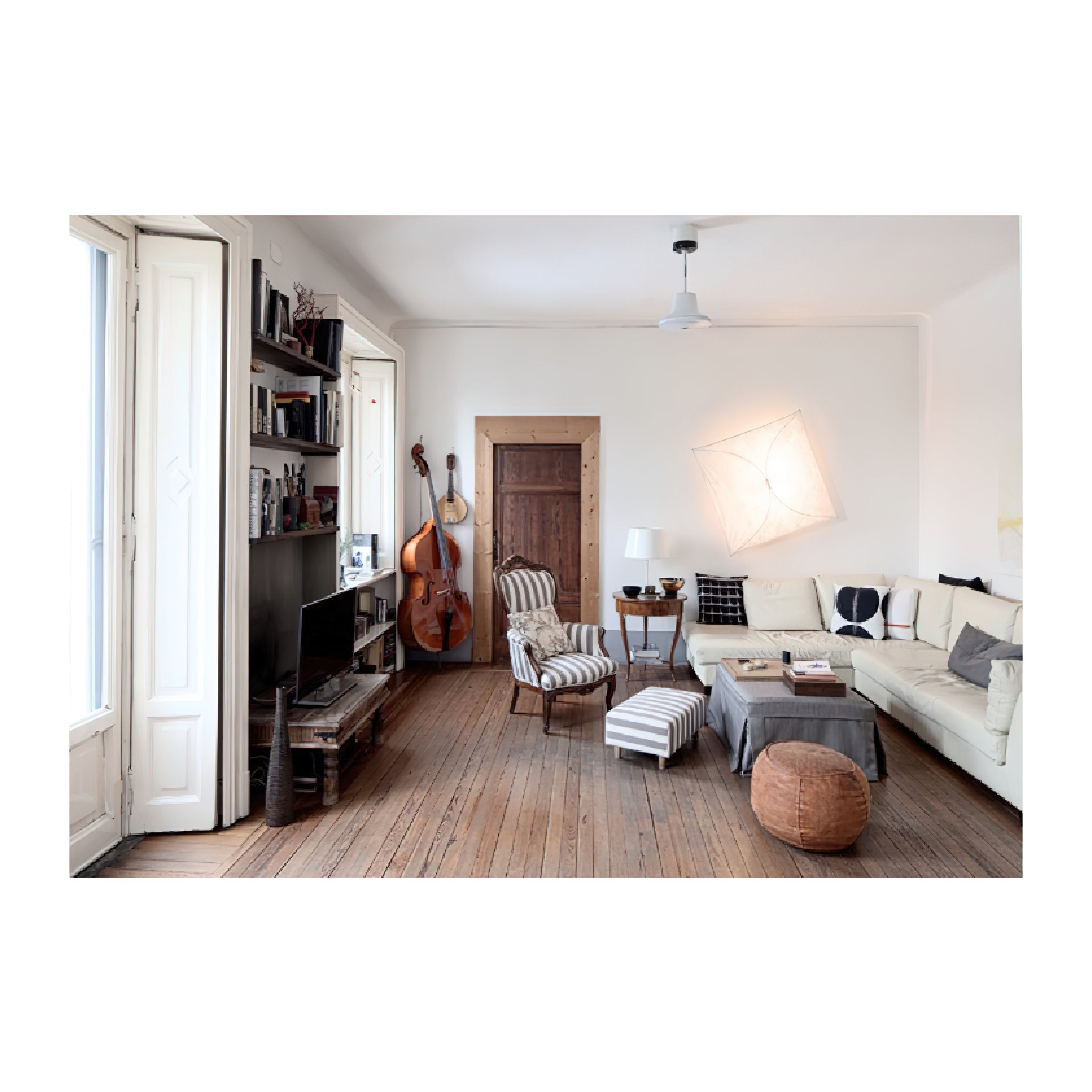 Lámpara de techo LED angular moderna geométrica