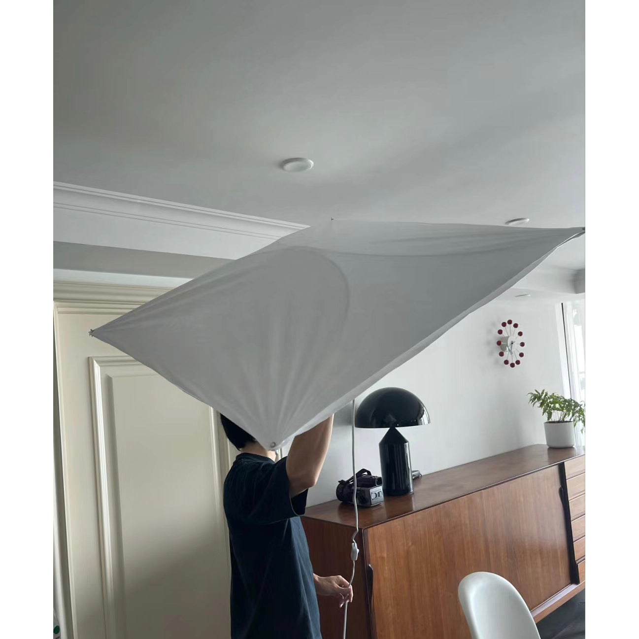 Lámpara de techo LED angular moderna geométrica