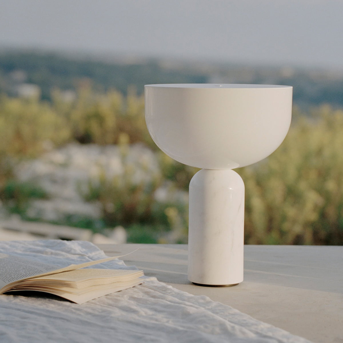 Lámpara De Mesa Escultural Portátil