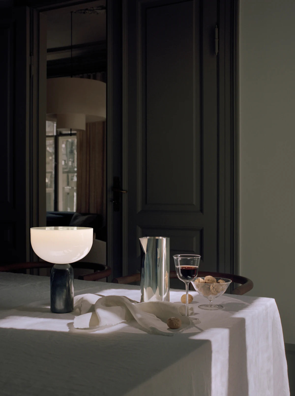 Lámpara De Mesa Escultural Portátil