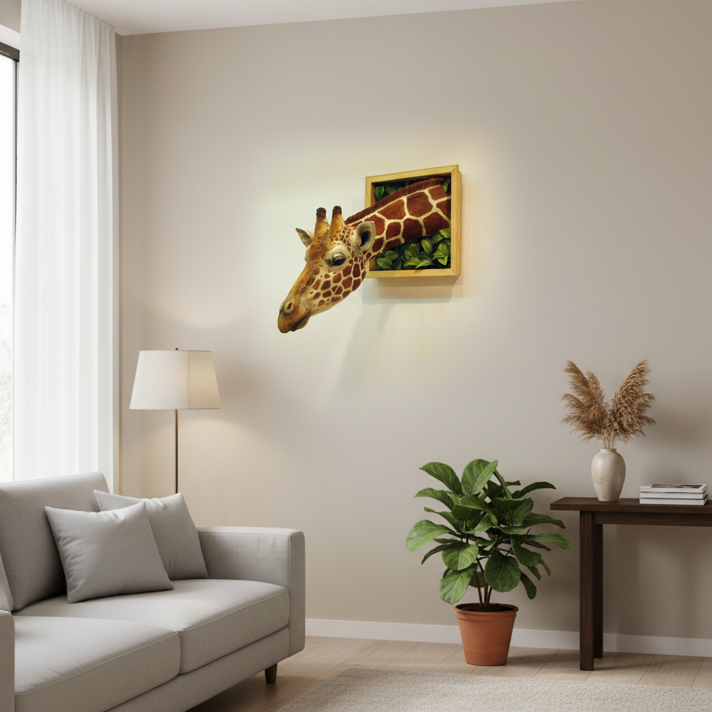 Dziecięca dekoracja ścienna LED 3D