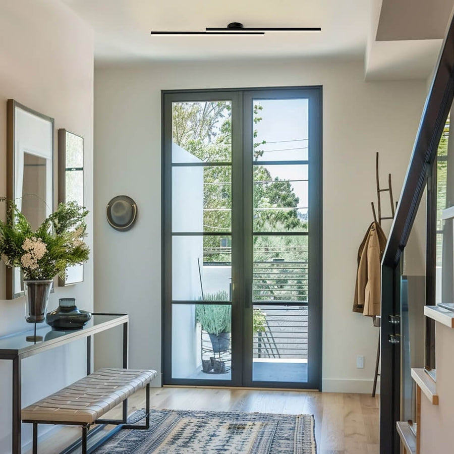 Minimalistyczna liniowa lampa sufitowa LED